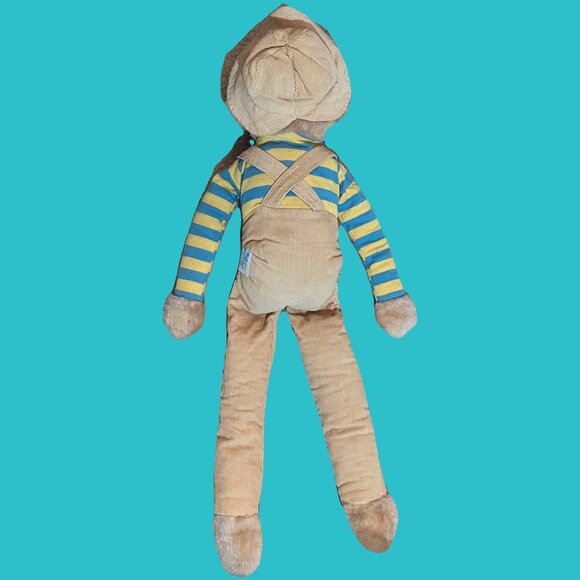 Atlantic Novelty Vintage Stuffed Corduroy Monkey Preowned - Picture 3 of 4